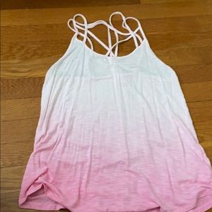 cross neck tank top